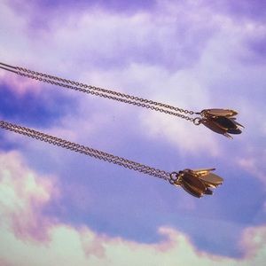 14k gold filled threader earrings